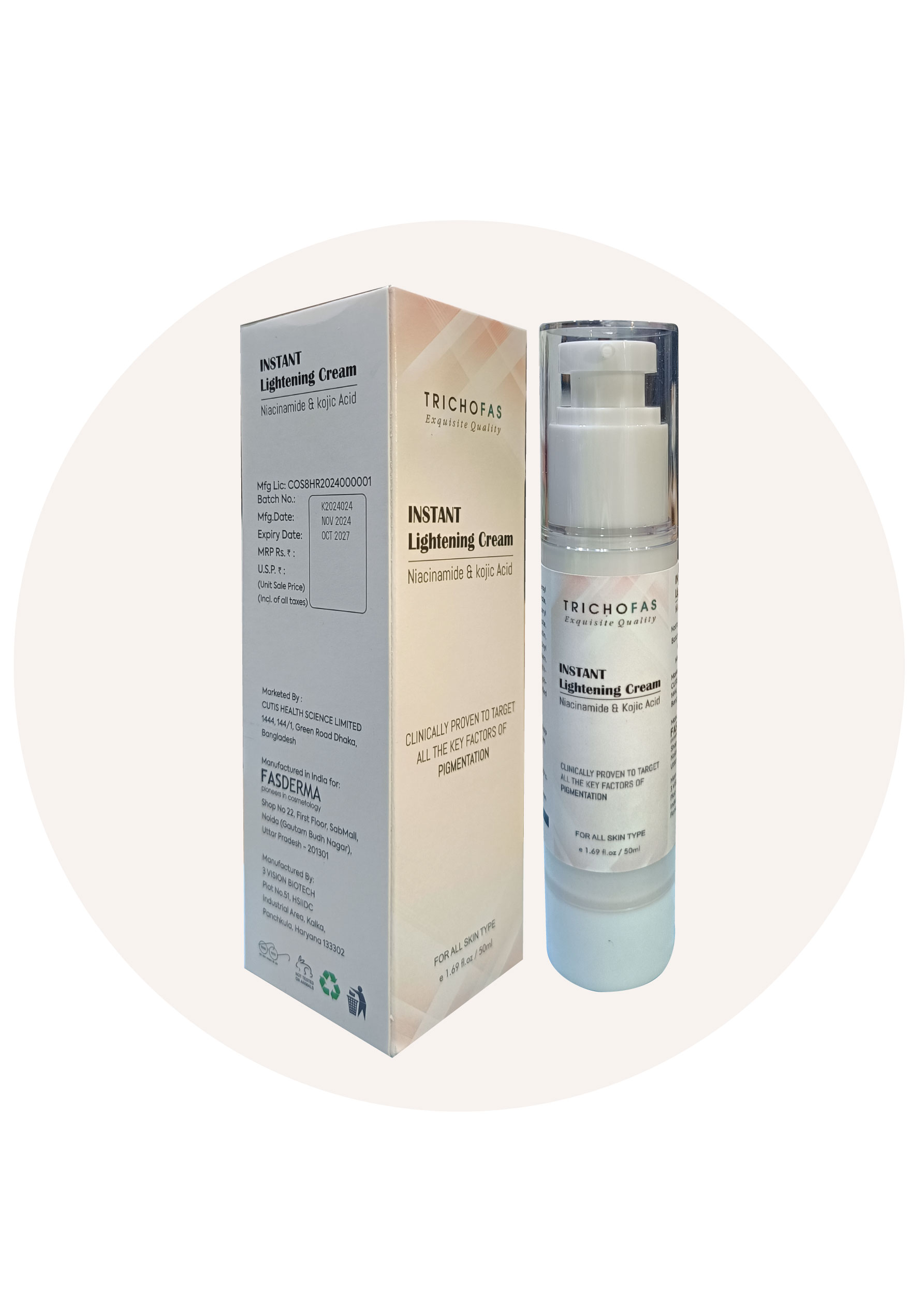 trichofas instant lightening cream trichofas instant lightening cream